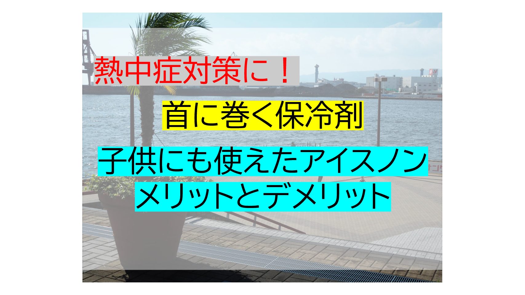 熱中症対策に首に巻く保冷剤 子供にも使えたアイスノンのメリットとデメリット おでかけ大好き ちゃんママブログ